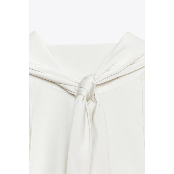 ZARA ASYMMETRIC HALTER TOP - Picture 8 of 8